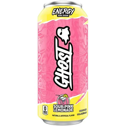 Ghost Energy Sour Pink Lemonade 16oz Single Can