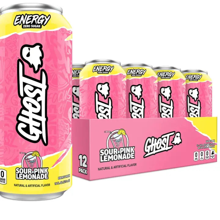 Ghost Energy Sour Pink Lemonade 16oz (12 pack)